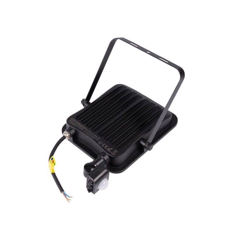 Projecteur LED 50W Détecteur de Mouvement Crépusculaire Extra Plat IP65 NOIR - Blanc Froid 6000K - 8000K - SILAMP-1