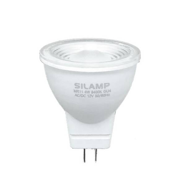Ampoule LED GU4 / MR11 4W 12V - Blanc Neutre 4000K - 5500K - SILAMP