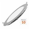 Spot LED Encastrable Rond 12W ALU - Pack de 10 - Blanc Neutre 4000K - 5500K - SILAMP