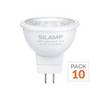Pack de 10 - Ampoule LED GU4 / MR11 4W 12V - Blanc Froid 6000K - 8000K - SILAMP