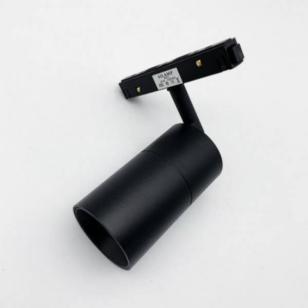Spot LED sur Rail Magnétique 48V 15W Orientable NOIR - Blanc Neutre 4000K - 5500K - SILAMP