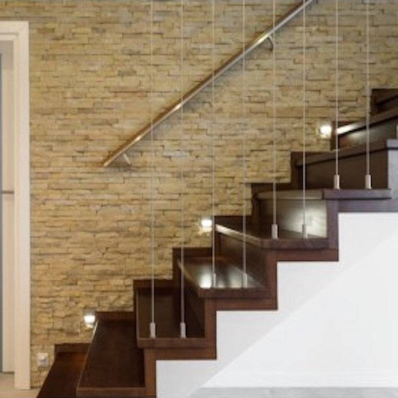 Balise LED saillie Ronde 2W 220V 55° Blanche IP65 pour Escalier - Blanc Chaud 2300K - 3500K - SILAMP-0