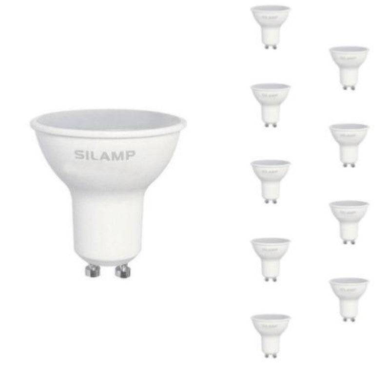 Ampoule LED GU10 8W 220V - Pack de 10 - Blanc Neutre 4000K - 5500K - SILAMP-2