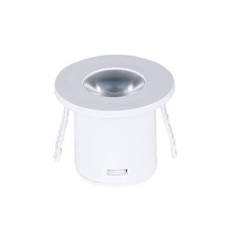 Mini Spot LED Encastrable 1W 90° Rond Blanc - Blanc Chaud 2300K - 3500K - SILAMP-0