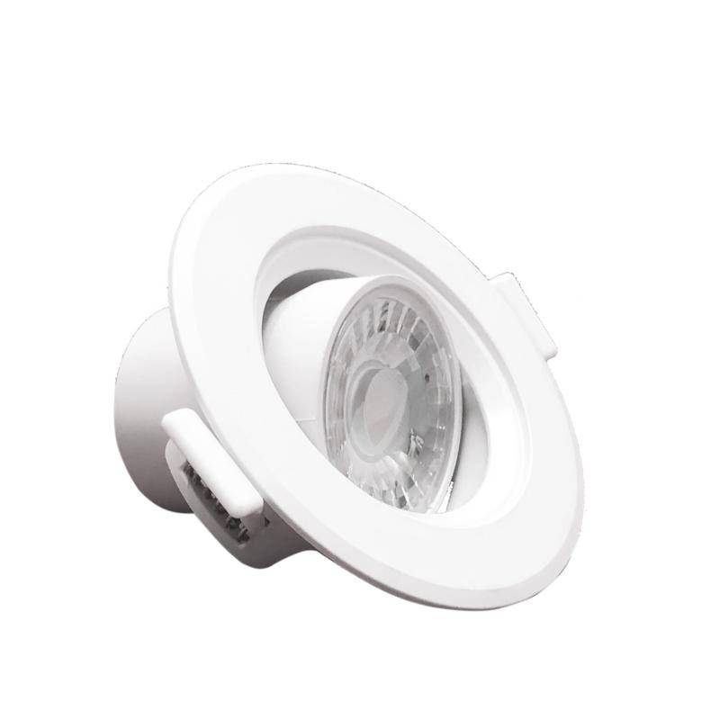 Spot LED Encastrable Orientable Rond Blanc 8W - Blanc Froid 6000K - 8000K - SILAMP-2