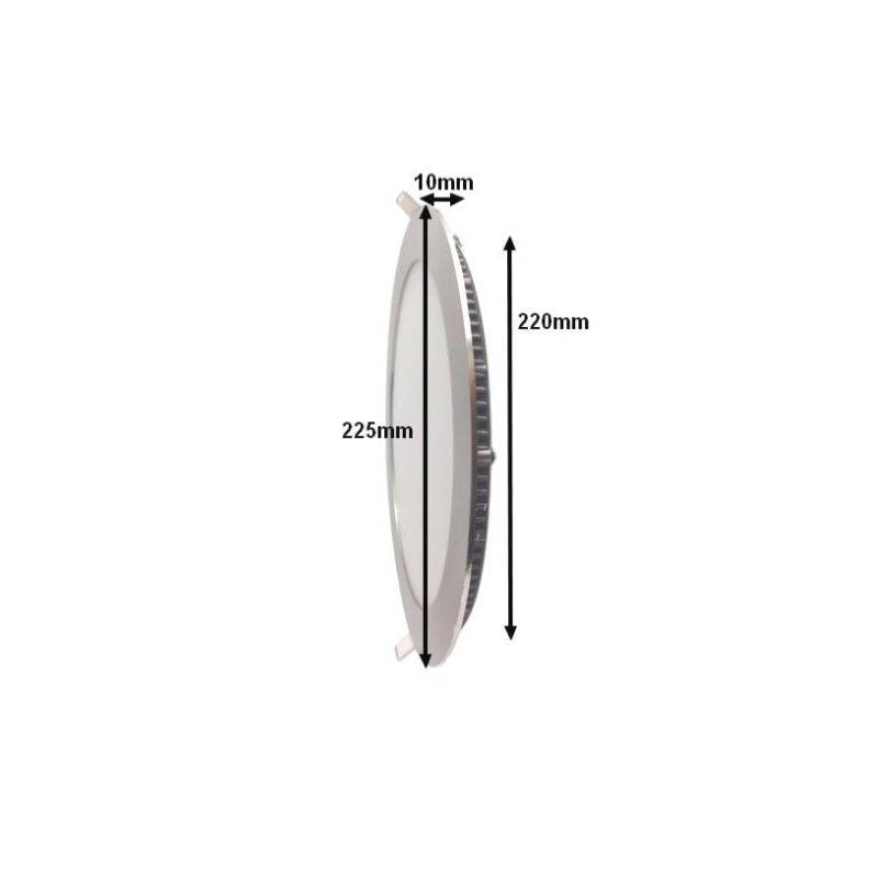 Spot LED Encastrable Extra Plat Rond 18W ALU - Blanc Chaud 2300K - 3500K - SILAMP-3