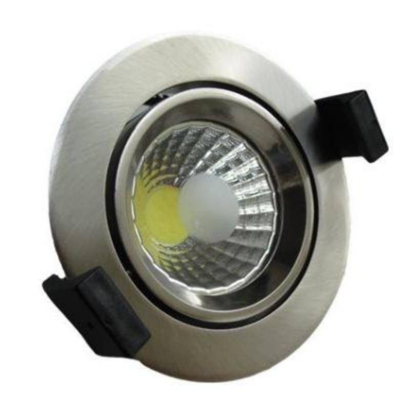 Spot Encastrable LED COB Rond Orientable 8W 60° ALU - Blanc Neutre 4000K - 5500K - SILAMP-0