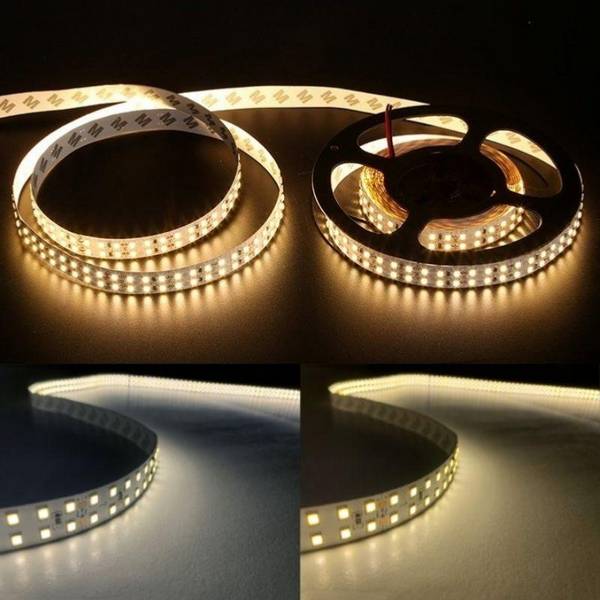 Ruban LED 12V 5M 2835 IP20 Double Rangée 240LED/m - Blanc Neutre 4000K - 5500K - SILAMP