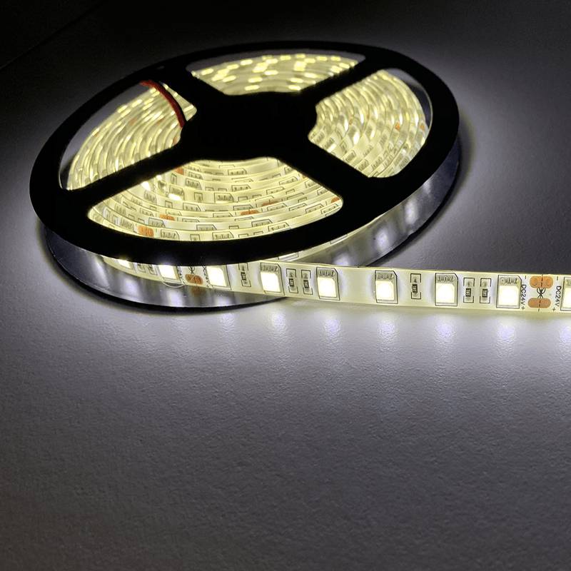 Ruban LED 5M 24V 5050 IP54 60led/m - Blanc Froid 6000K - 8000K - SILAMP-4