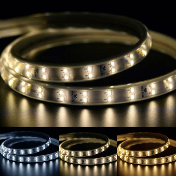 Ruban LED Double Rangée 220V IP65 2835 (Vendu sur mesure) - Blanc Neutre 4000K - 5500K - SILAMP