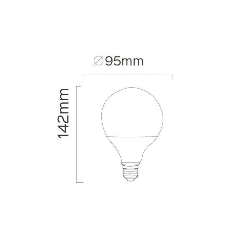 Ampoule LED Connectée WiFi E27 11W G95 RGBW (Lot de 5) - SILAMP-4