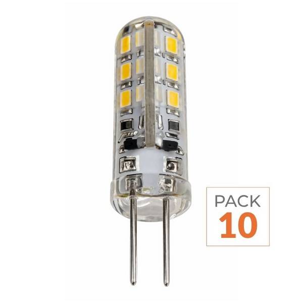 Pack de  10 - Ampoule LED G4 2W 12V SMD2835 24LED 360° - Blanc Neutre 4000K - 5500K - SILAMP