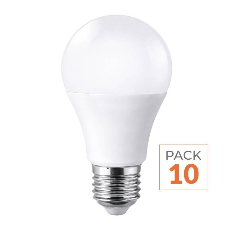 Pack de 10 - Ampoule LED E27 18W 220V A70 - Blanc Neutre 4000K - 5500K - SILAMP-0