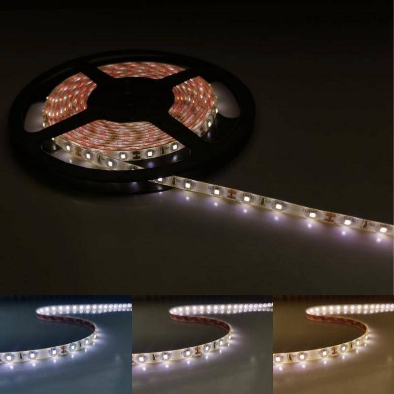 Ruban LED 12V 5M 2835 IP44 60LED/m - Blanc Neutre 4000K - 5500K - SILAMP-0