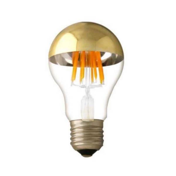 Ampoule LED E27 Filament 7W A60 Reflet Or - Blanc Chaud 2300K - 3500K - SILAMP