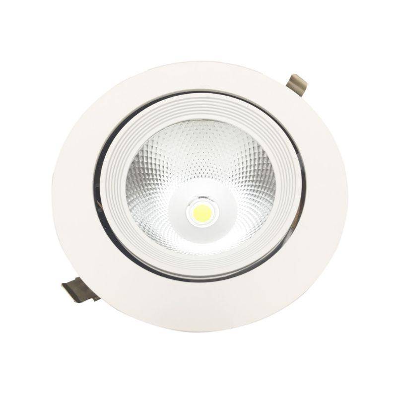 Spot LED Rond Encastrable Orientable COB Blanc 30W - Blanc Chaud 2300K - 3500K - SILAMP-1