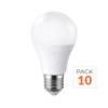 Ampoule LED E27 9W 220V A60 180° - Pack de 10 - Blanc Chaud 2300K - 3500K - SILAMP