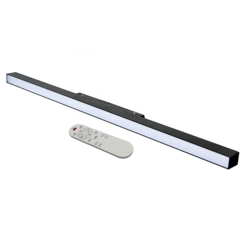 Kit Profilé LED sur Rail Magnétique 48V 20W Dimmable Noir + Télécommande - Blanc Chaud 2300K - 3500K - SILAMP-0