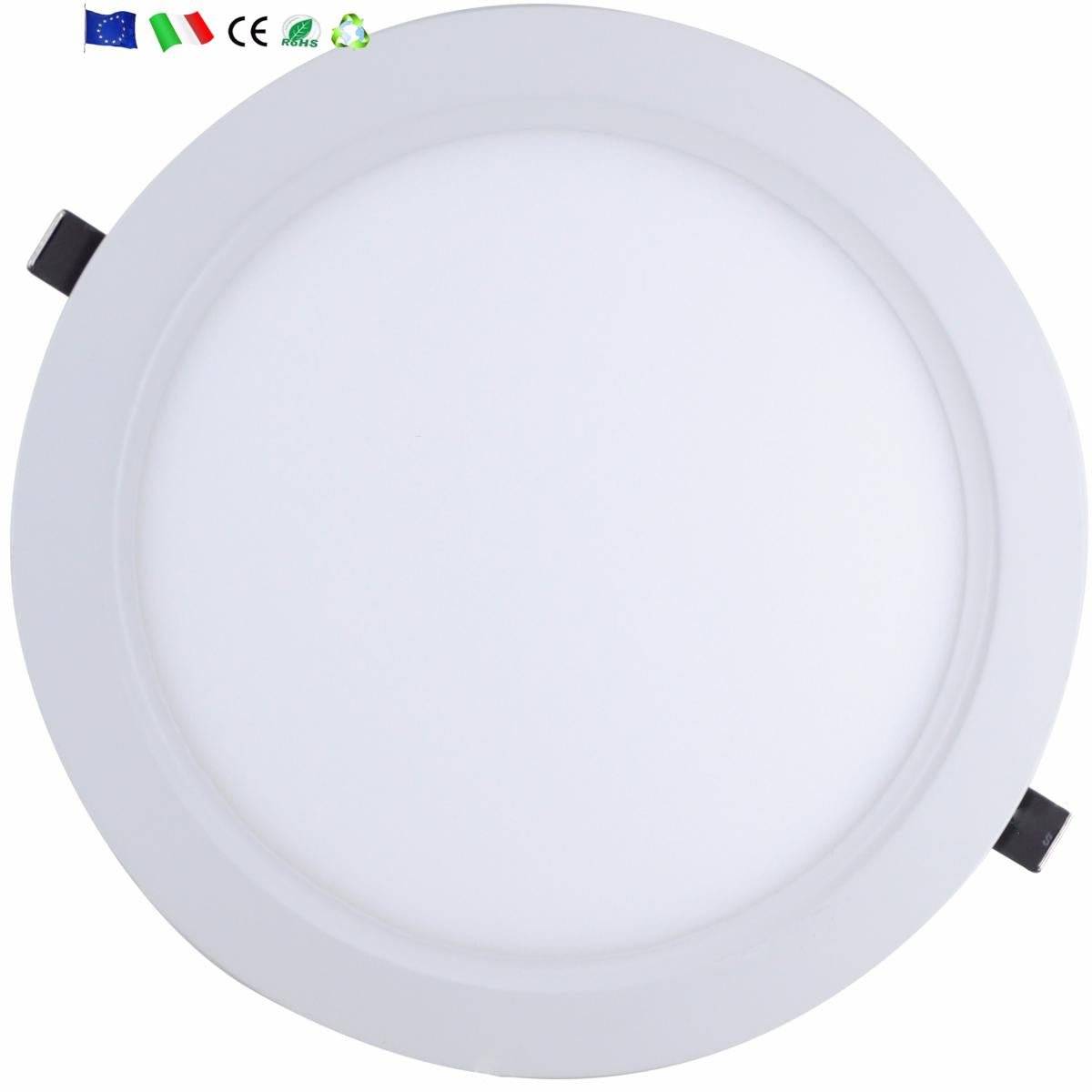 Spot LED Extra Plat Rond 24W Blanc - Blanc Neutre 4000K - 5500K - SILAMP-2