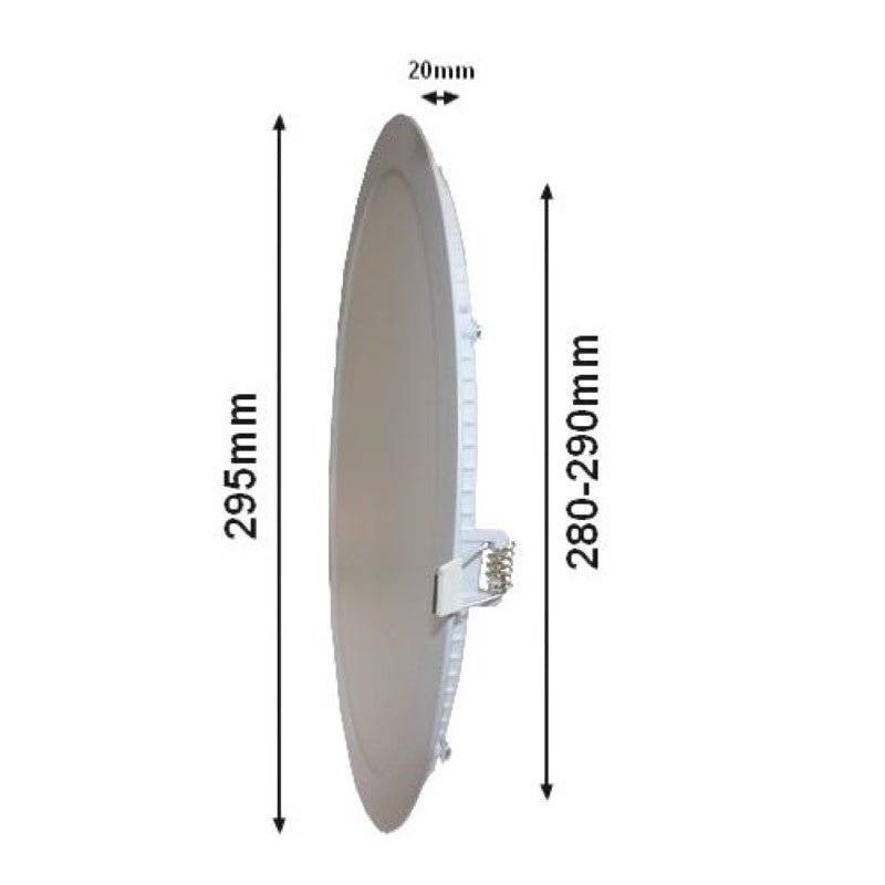Spot LED Extra Plat Rond 24W Blanc - Blanc Neutre 4000K - 5500K - SILAMP-3