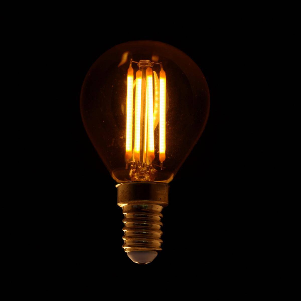 Ampoule LED E14 4W Filament Dimmable G45 - Blanc Chaud 2300K - 3500K - SILAMP-3