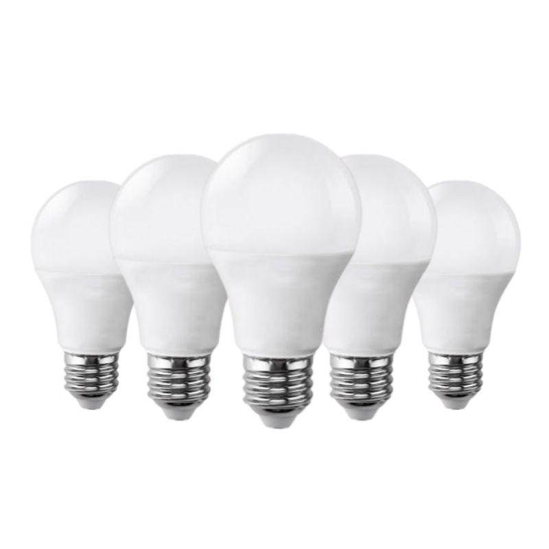 Ampoule LED E27 9W 220V A60 180° - Pack de 5 - Blanc Chaud 2300K - 3500K - SILAMP-2