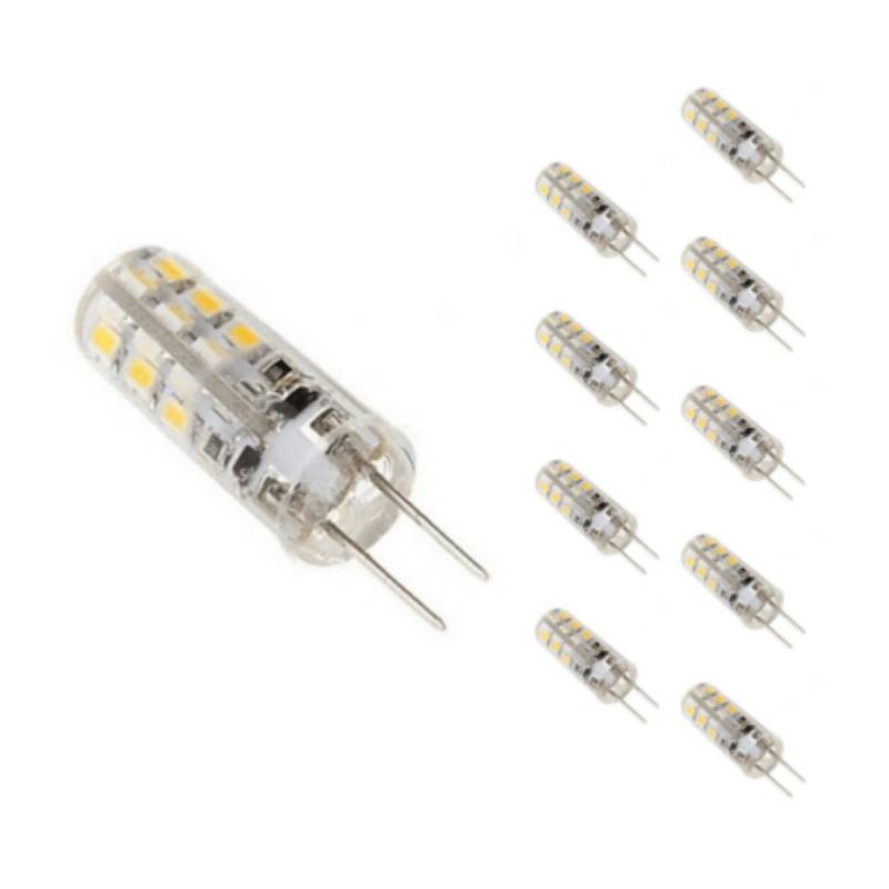Pack de 10 - Ampoule LED G4 2W 12V SMD2835 24LED 360° - Blanc Neutre 4000K - 5500K - SILAMP-2