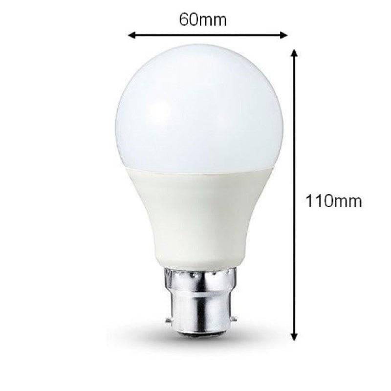 Ampoule LED B22 9W 220V A60 180° - Blanc Chaud 2300K - 3500K - SILAMP-2