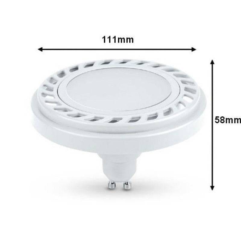 Ampoule LED GU10 AR111 9W - Blanc Chaud 2300K - 3500K - SILAMP-2