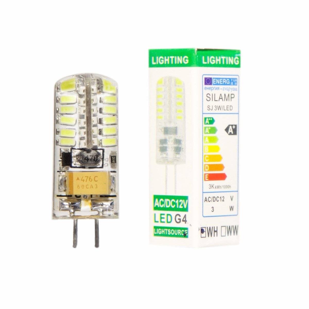 Ampoule LED G4 12V 3W SMD2835 24LED 360° - Pack de 10 - Blanc Chaud 2300K - 3500K - SILAMP-4