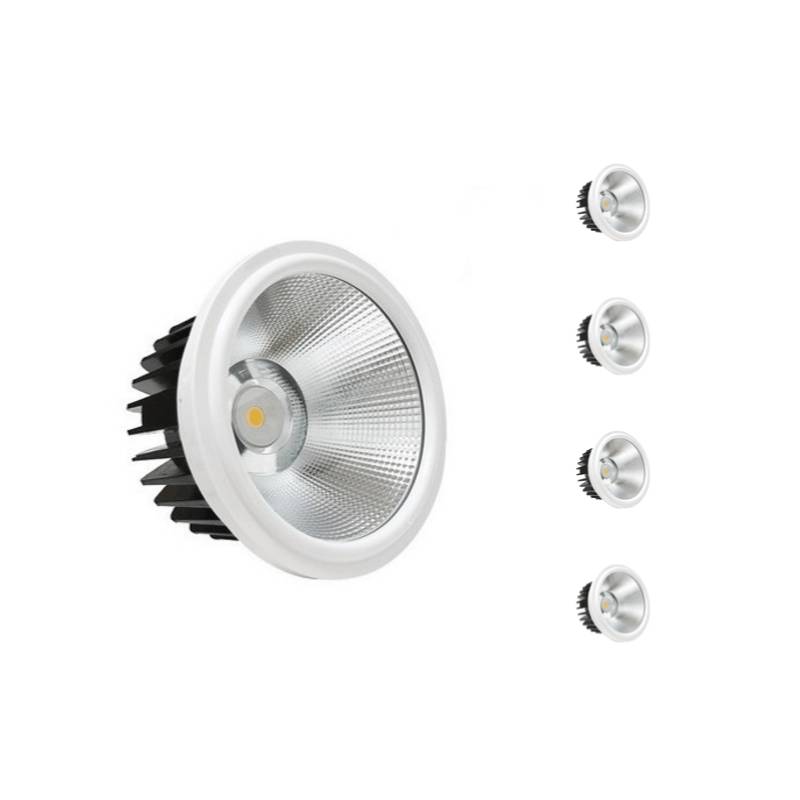 Pack de 5 - Ampoule LED 20W AR111 COB Rond - Blanc Neutre 4000K - 5500K - SILAMP-1