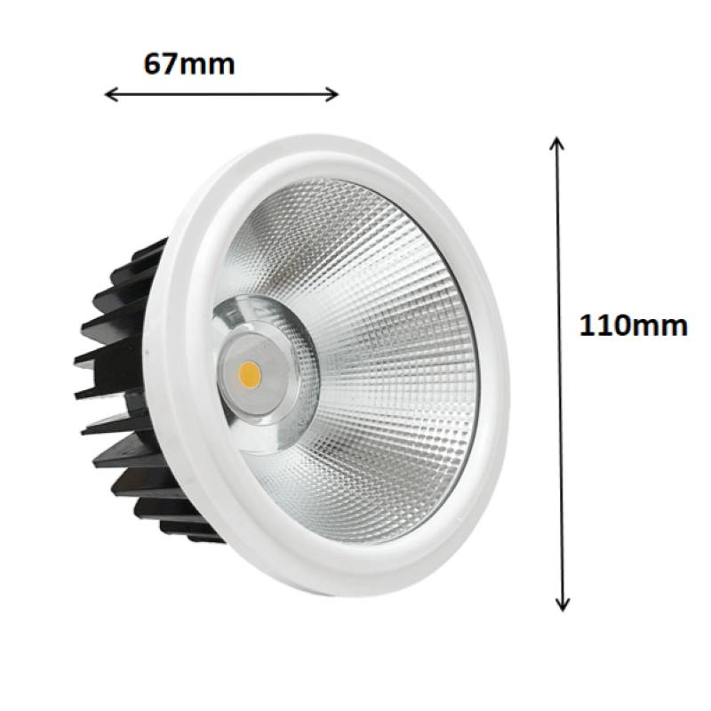 Pack de 5 - Ampoule LED 20W AR111 COB Rond - Blanc Neutre 4000K - 5500K - SILAMP-3