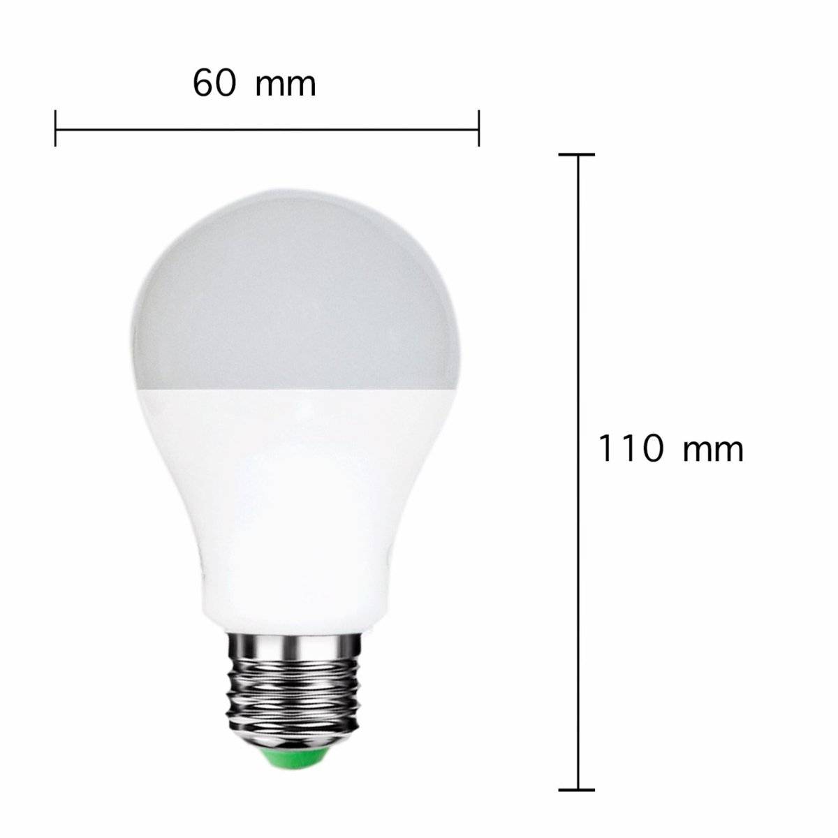 Ampoule LED E27 12W 220V A60 180° - Pack de 10 - Blanc Neutre 4000K - 5500K - SILAMP-3