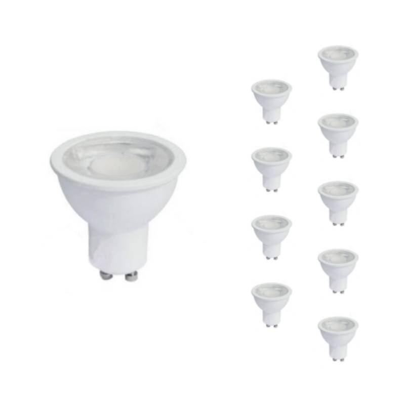 Ampoule LED GU10 8W 220V PAR16 COB - Pack de 10 - Blanc Chaud 2300K - 3500K - SILAMP-2