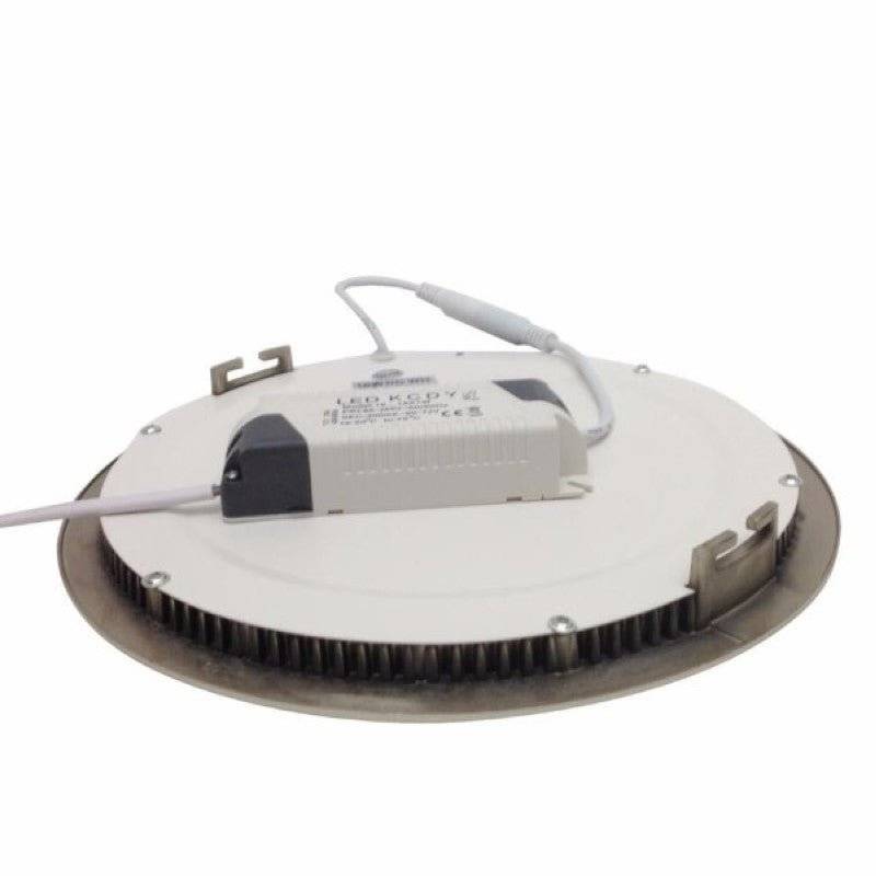 Downlight Dalle LED Extra Plate Ronde ALU 18W - Pack de 5 - Blanc Chaud 2300K - 3500K - SILAMP-4