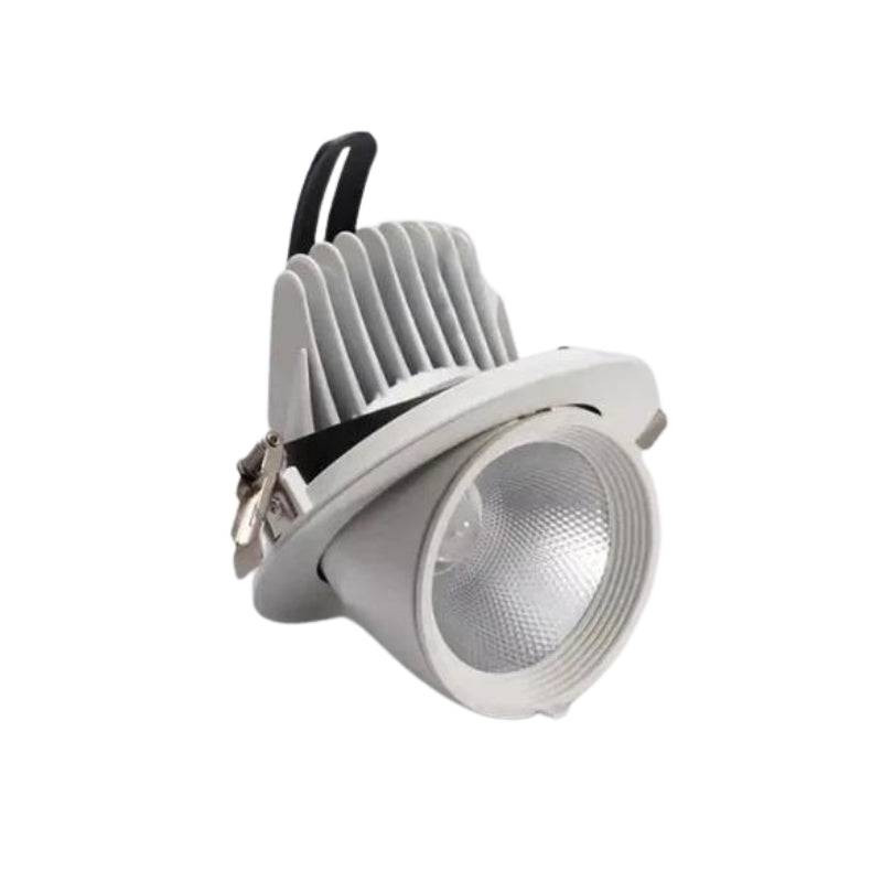 Spot LED Rond Encastrable Orientable COB Blanc 30W - Blanc Chaud 2300K - 3500K - SILAMP-0