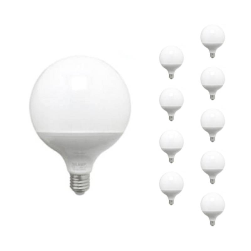 Ampoule LED E27 18W 220V G95 300° - Pack de 10 - Blanc Neutre 4000K - 5500K - SILAMP-2