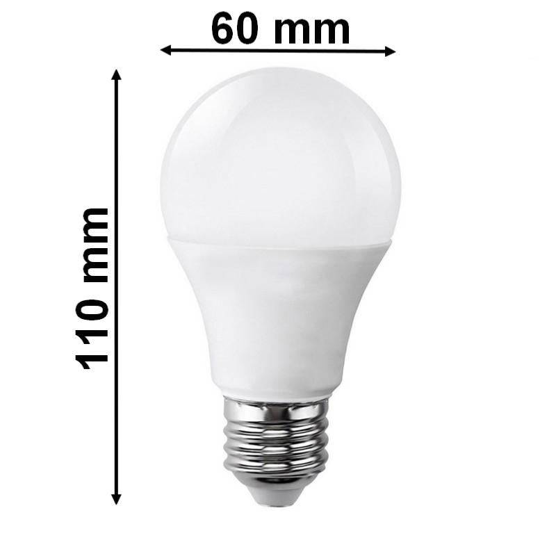 Ampoule LED E27 9W 220V A60 180° - Pack de 5 - Blanc Chaud 2300K - 3500K - SILAMP-3