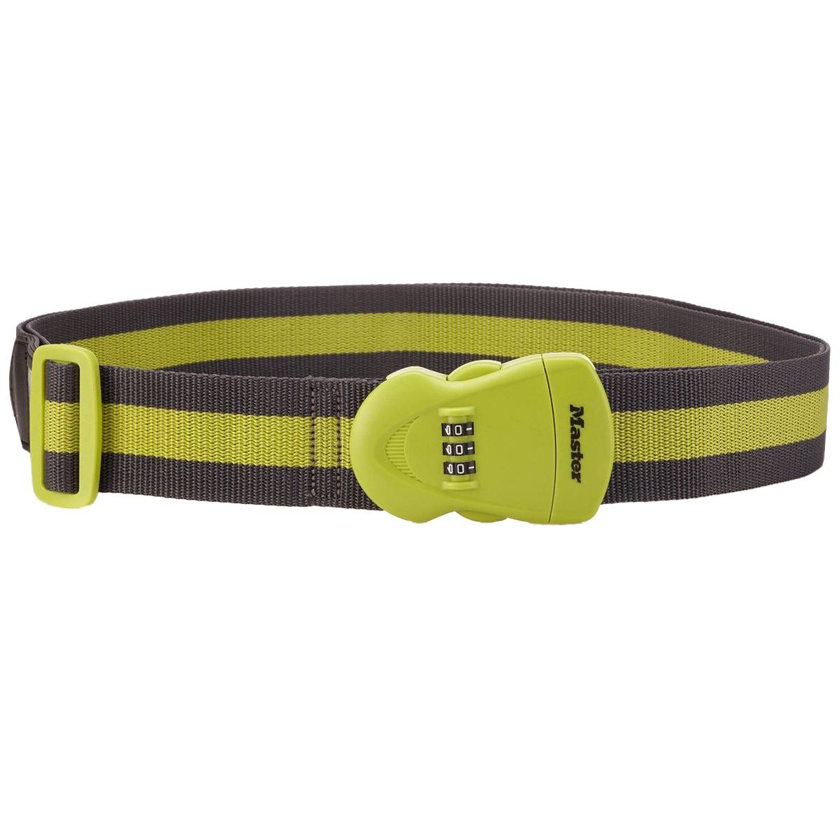Master Lock 4701EURDGRN Sangle pour Bagages avec Combinaison, Vert, 190 x 6,5 x 4,8 cm-1