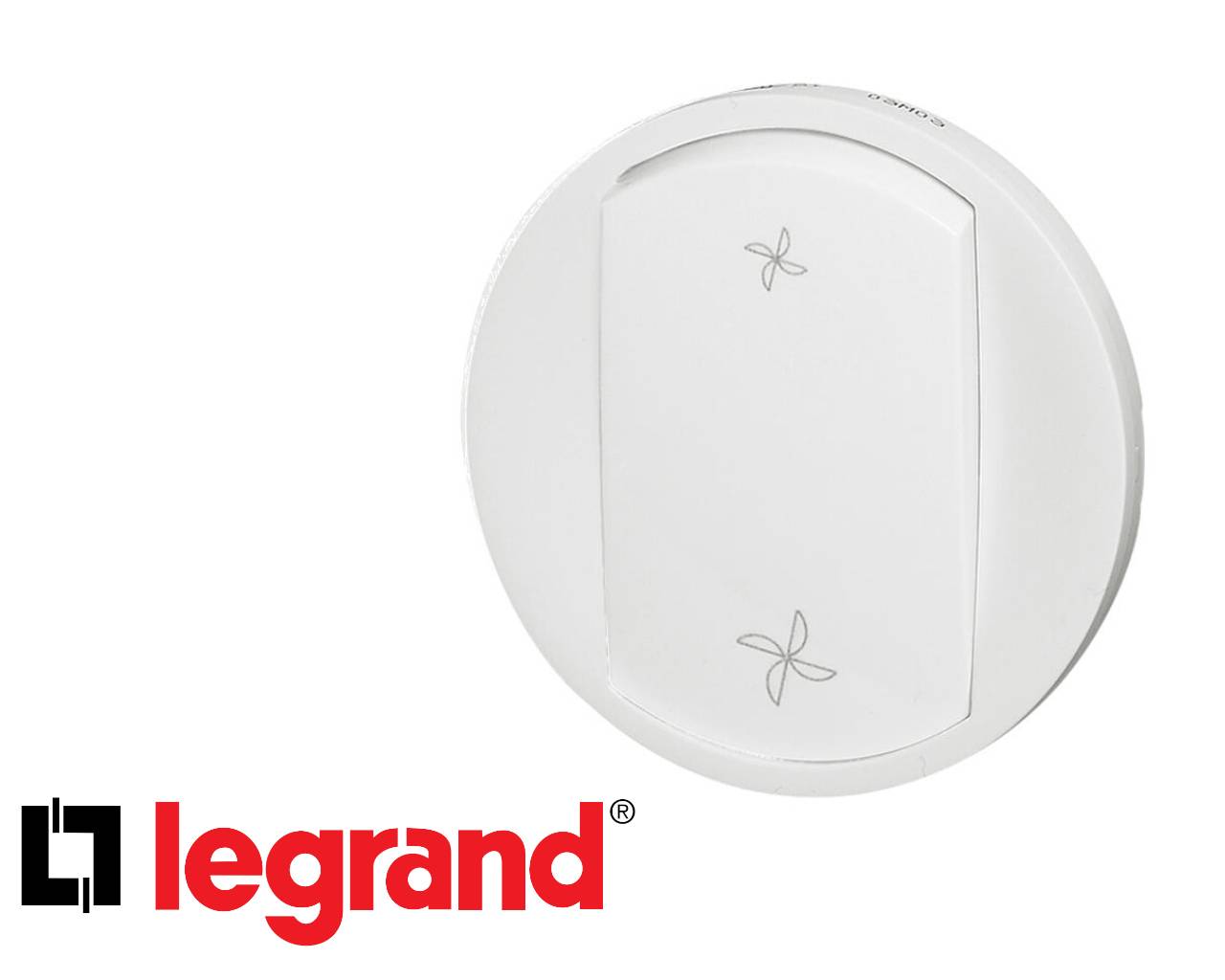 Doigt simple blanc avec pictogramme "VMC" Legrand Céliane - 068061-1