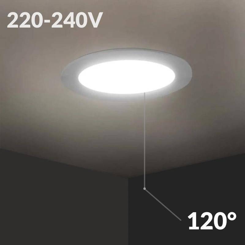 Spot LED Encastrable Rond BLANC 3W Transformateur Intégré - Blanc Neutre 4000K - 5500K - SILAMP-4