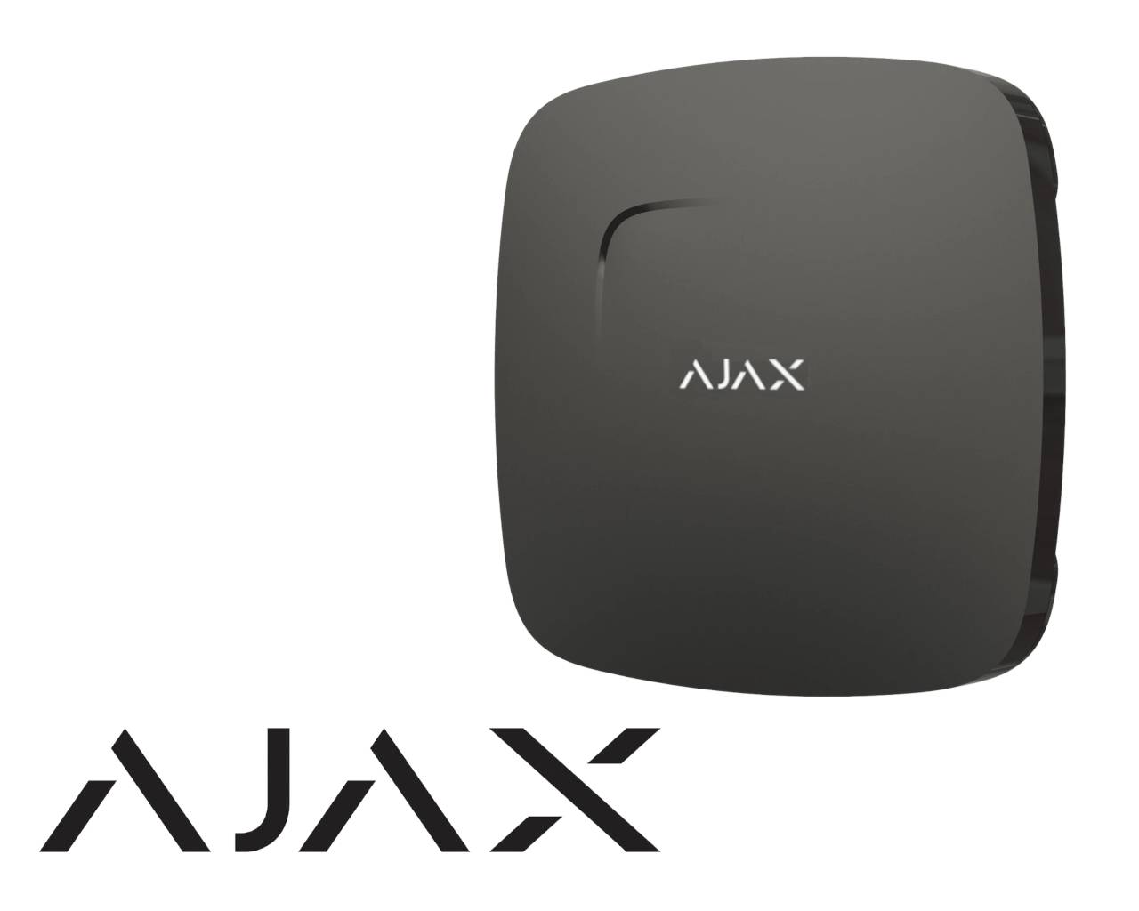 Détecteur de fumée, chaleur & gaz carbonique sans fil AJAX FireProtectPlus, noir - FIRE-PROTECT-PLUS-B-1