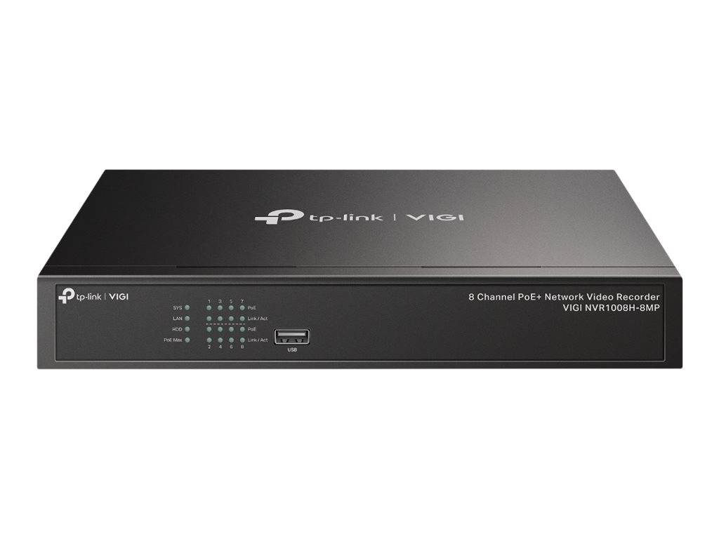 TP-LINK VIGI NVR1008H-8MP 8 Channel PoE Network Video Recorder-0