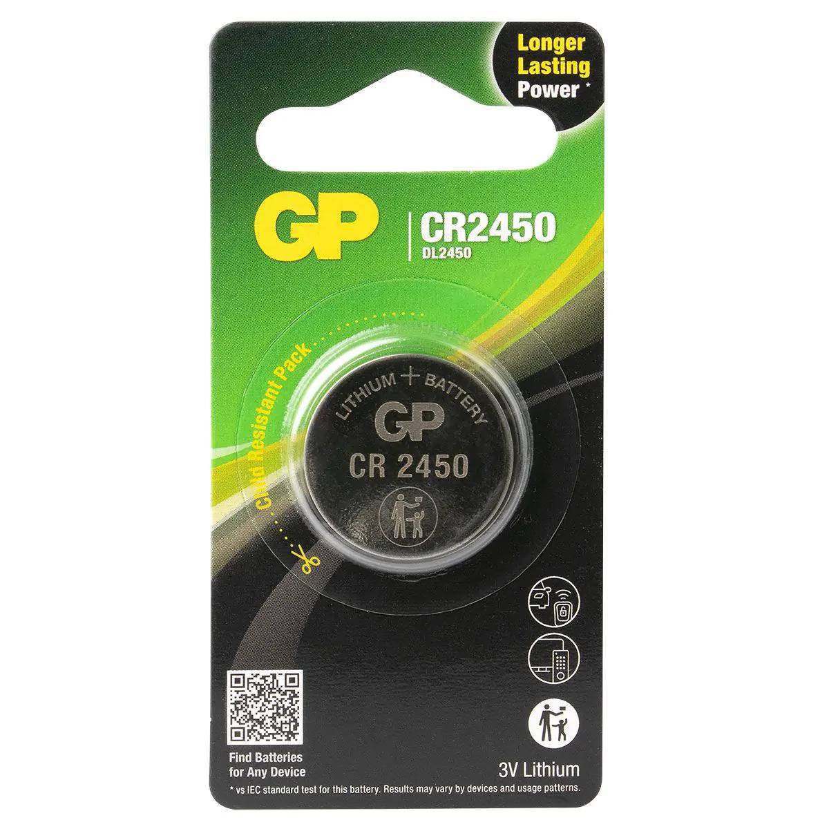 Pile bouton CR 2032 lithium GP Batteries 3 V 2 pc(s) - Conrad Electronic  France