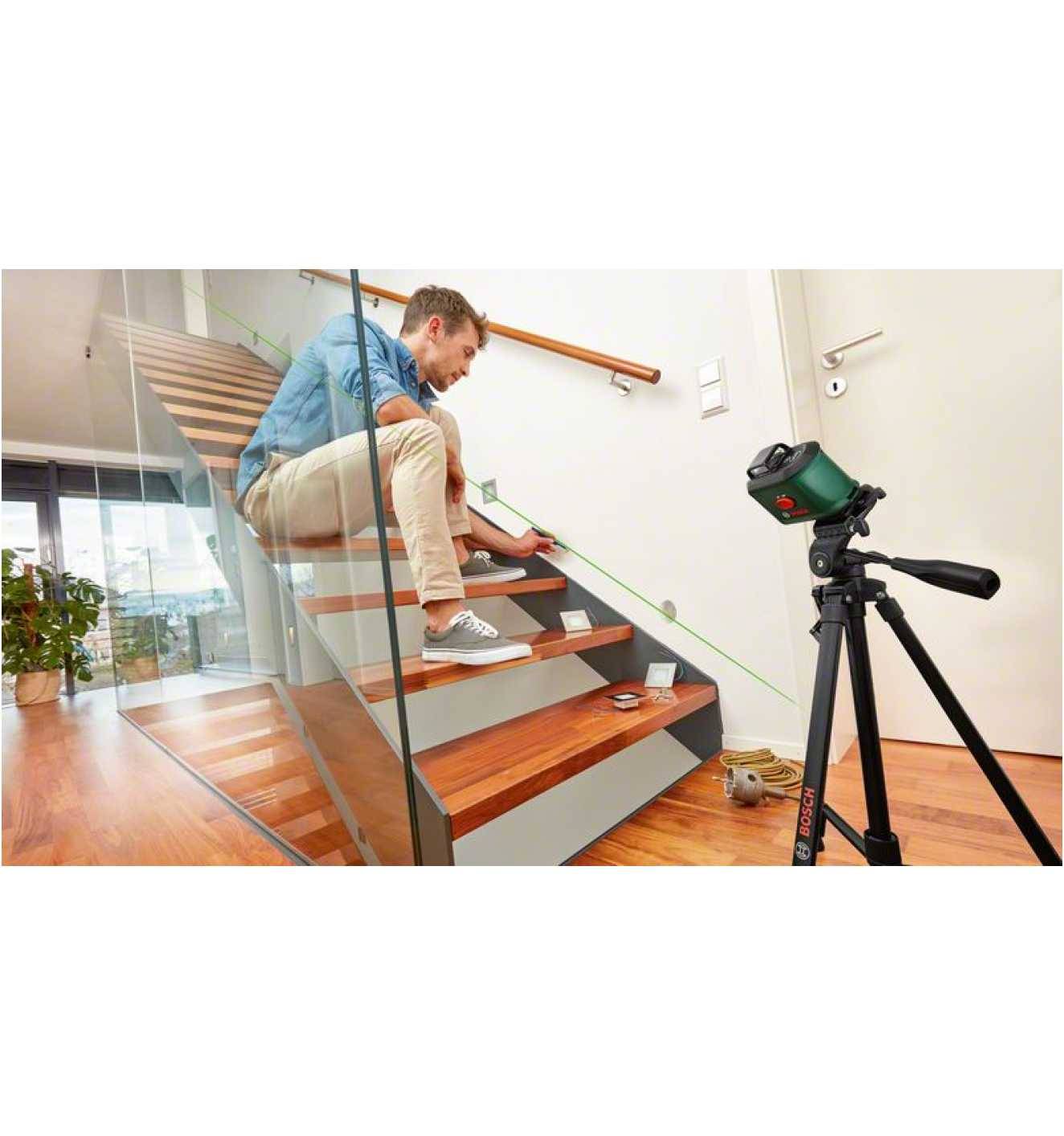 Bosch Home and Garden UniversalLevel 360 Set TT150 Laser en croix avec trépied, avec sacoche, autonivelant Portée (max.)-2