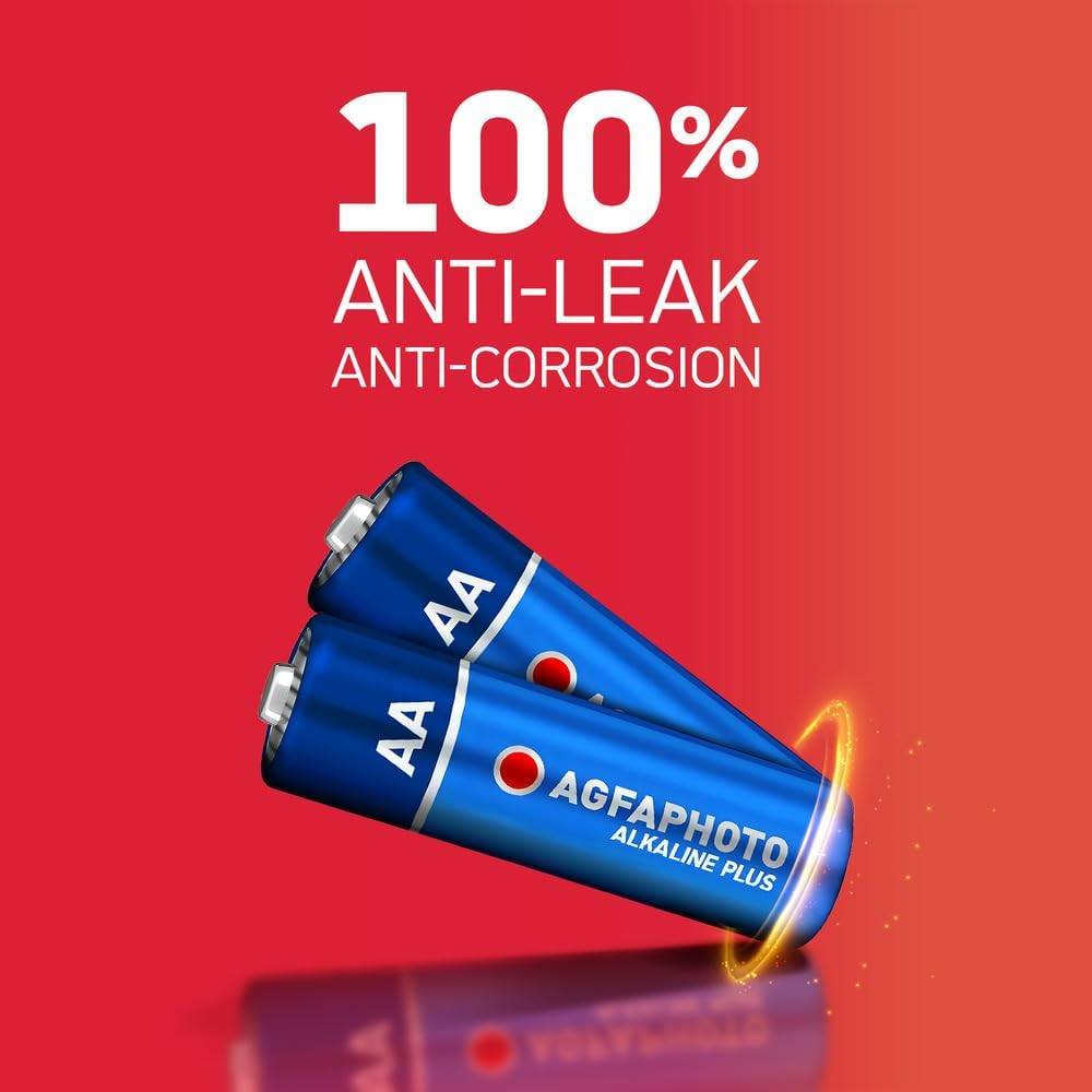 AGFAPHOTO Piles AA Alcalines PLUS LR6 (1,5V, Lot de 20) – Longue Durée de Vie – Idéales pour Télécommandes, Jouets, App-4