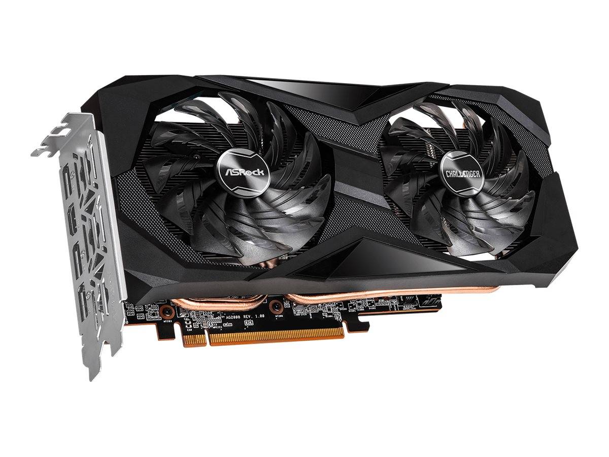 Asrock Challenger 90-GA41ZZ-00UANF, Radeon RX 7600, 8 Go, GDDR6, 128 bit, 7680 x 4320 pixels, PCI Express x8 4.0-1