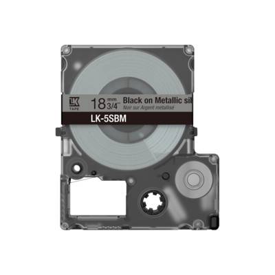 EPSON Metallic Tape Silver/Black 18mm 9m LK-5SBM-0