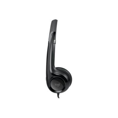 Logitech H390 Micro-casque supra-auriculaire filaire Stereo gris-blanc Suppression du bruit du microphone micro-casque, -1
