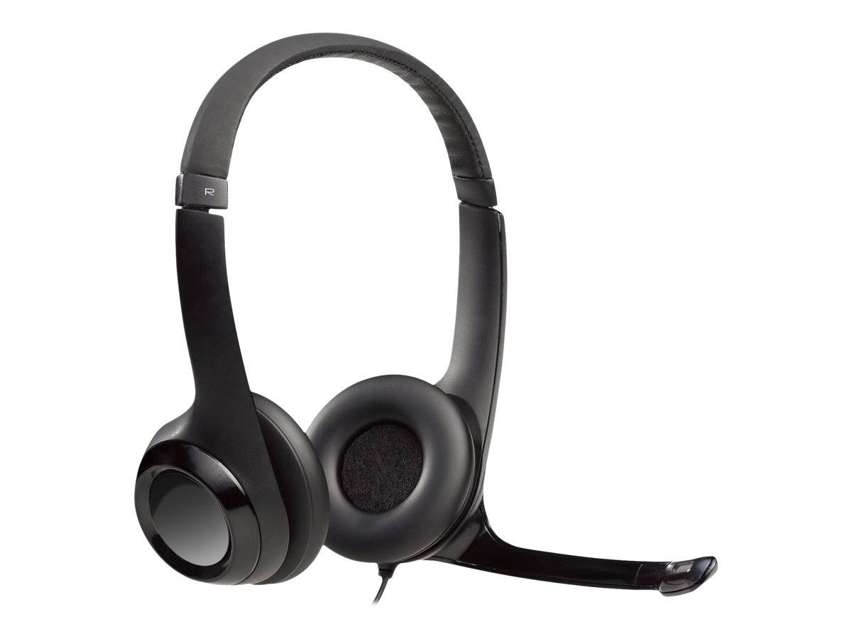 Logitech H390 Micro-casque supra-auriculaire filaire Stereo gris-blanc Suppression du bruit du microphone micro-casque, -2